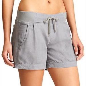 Athleta Creston Gray Linen Shorts, Size 2